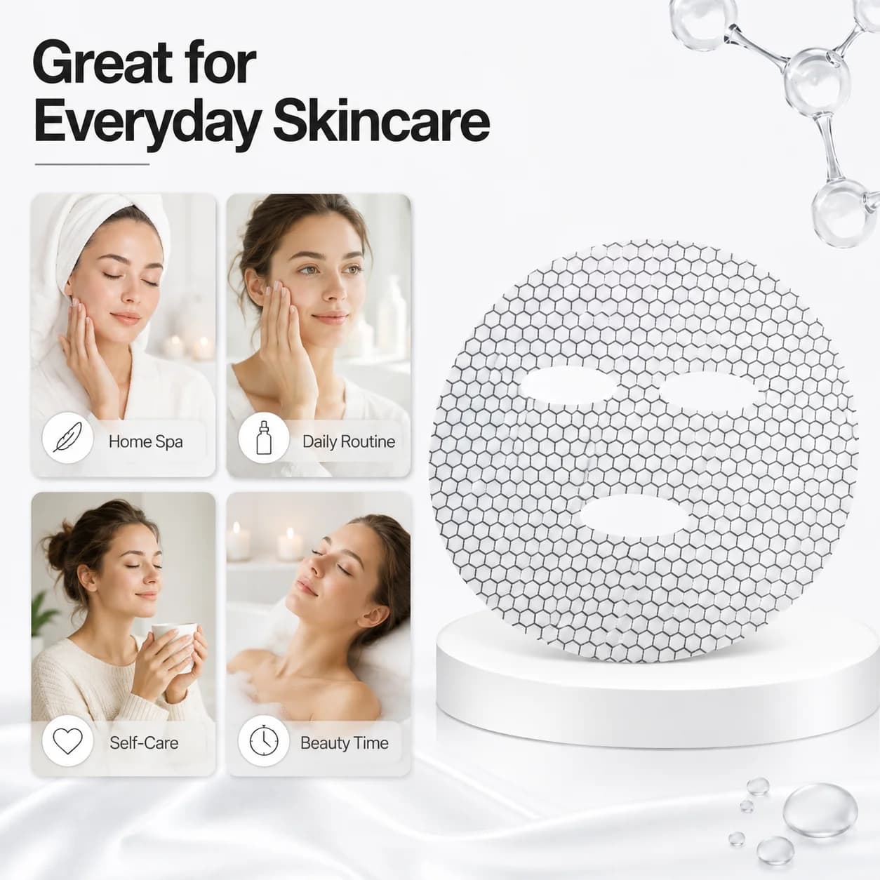 Graphene Pattern Facial Mask Sheets