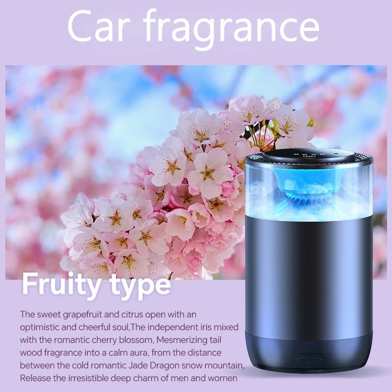 Smart Car Air Freshener with Ambient Light