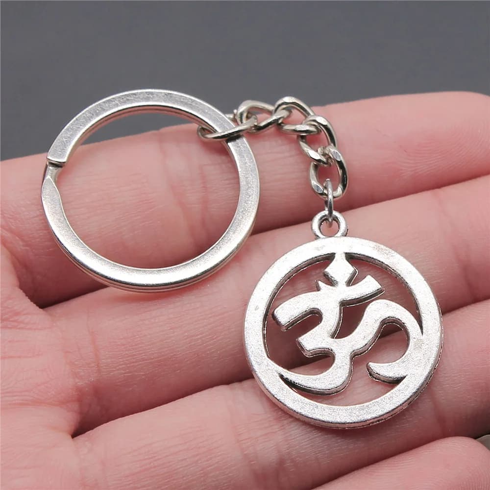 Om Symbol Yoga Keychain Pendant