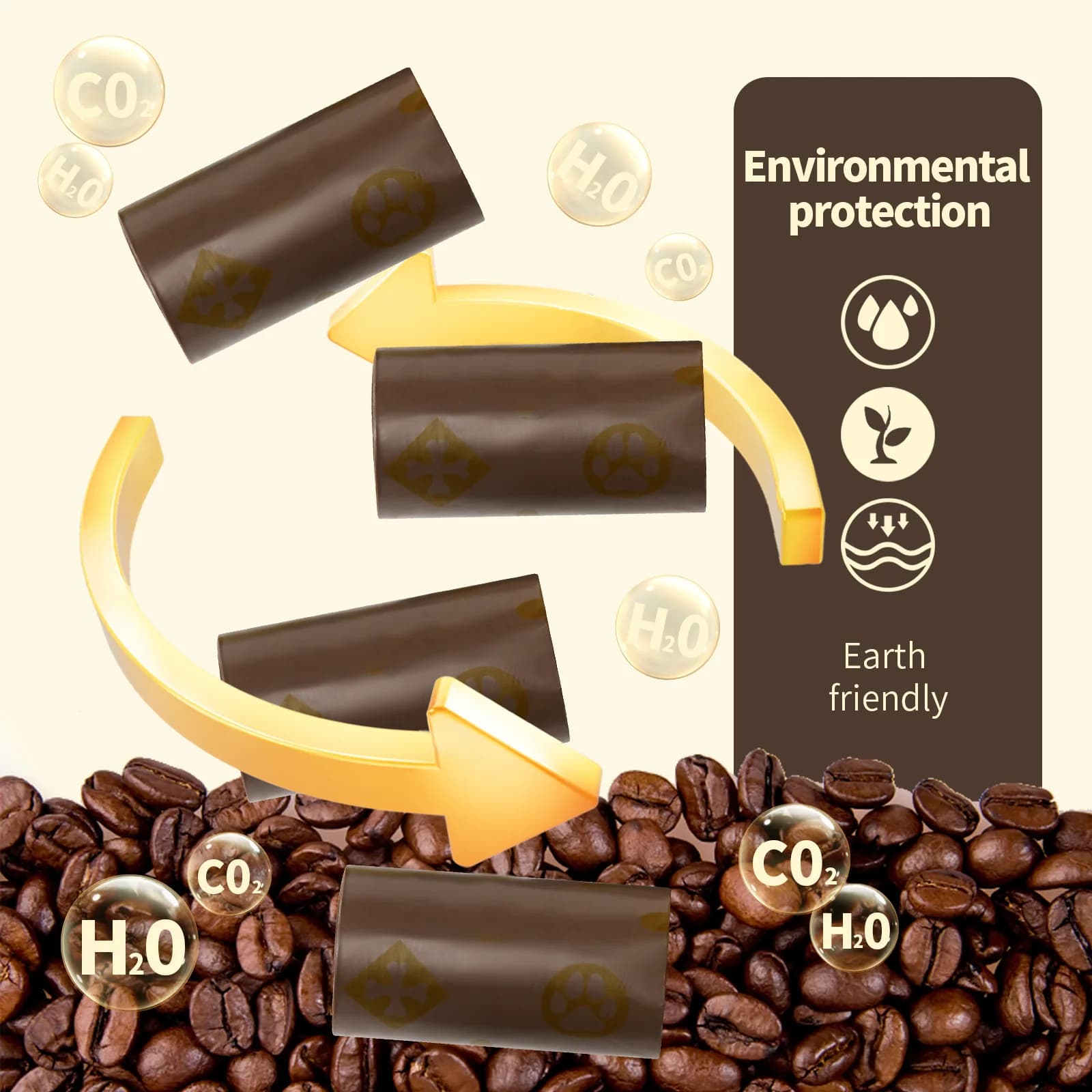 Dog Poop Bag Dispenser Set with 270 Bags