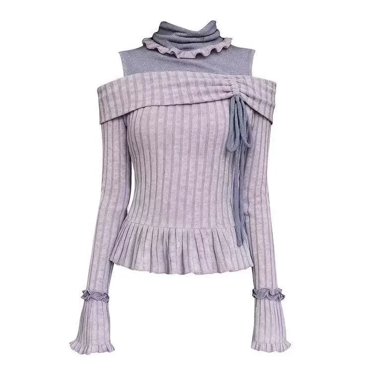Girls Long Sleeve Pullover Top Y2K Lolita