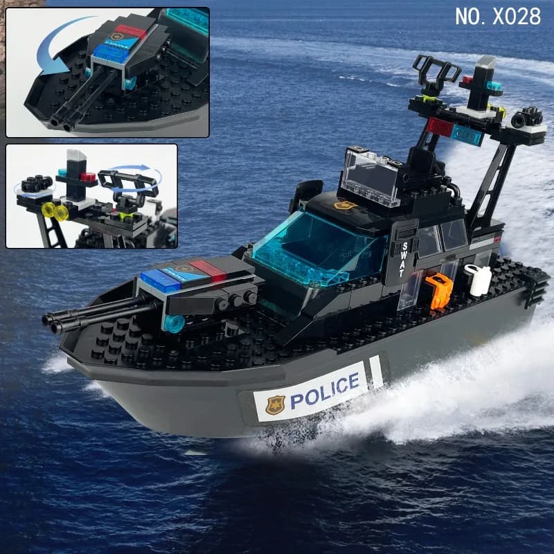 Building Block Boat Toys Set