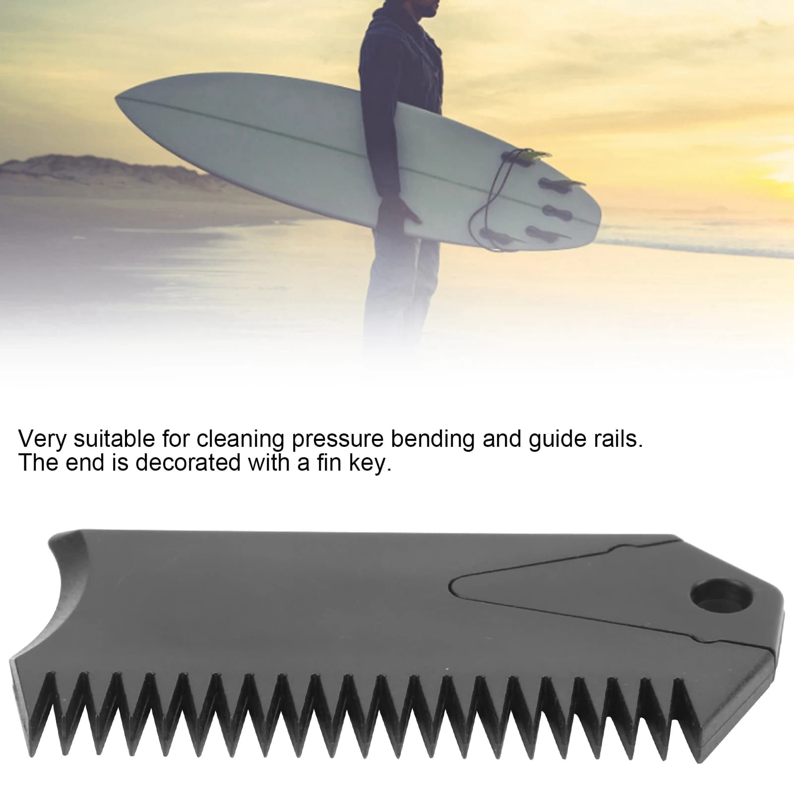 Surfboard Wax Comb with Fin Key