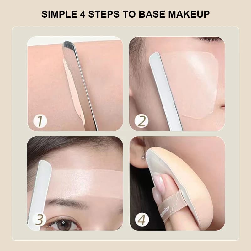 Makeup Mixing Palette with Brushes and Spatula