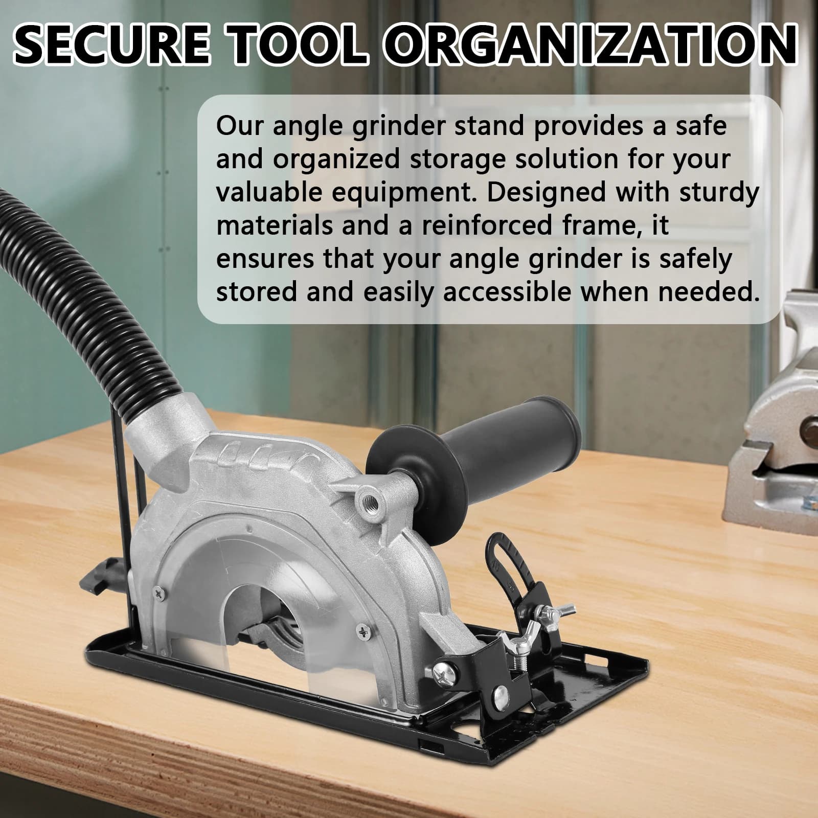 Angle Grinder Stand with Dust Collection Kit