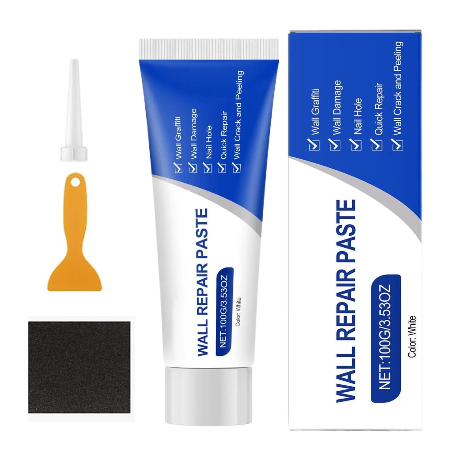 Drywall Repair Kit with Paste and Tools