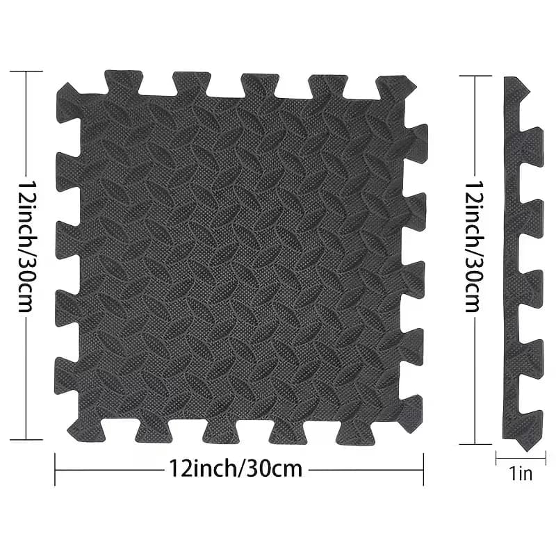 30x30cm 16 Pcs Interlocking Yoga Mat Home Gym and Yoga Equipment Protective Mat EVA Foam Non Slip Flooring Indoor Fitness