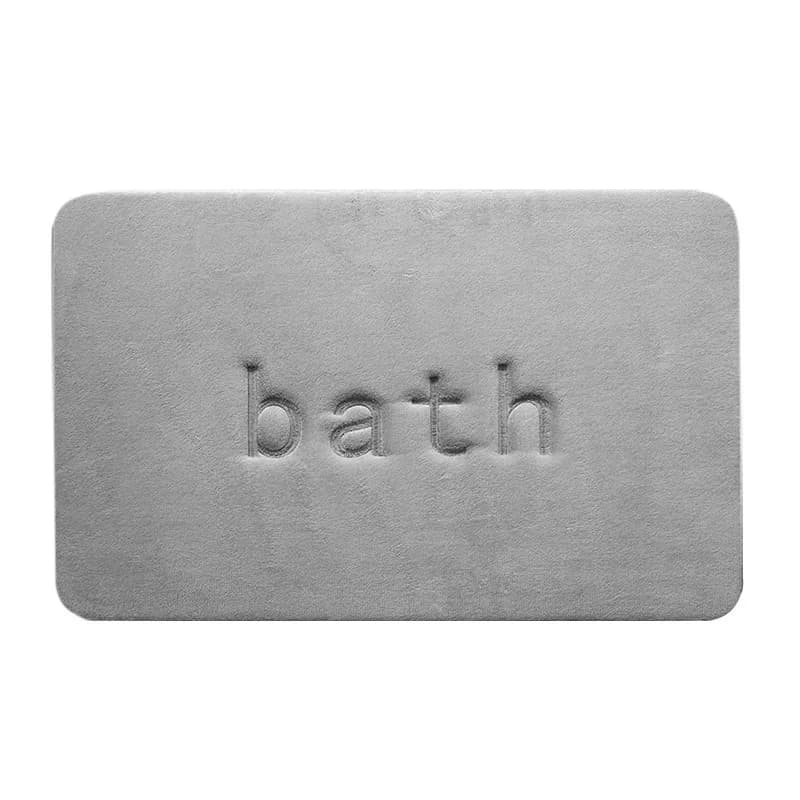 Soft Solid Color Bath Mat Water Absorbent