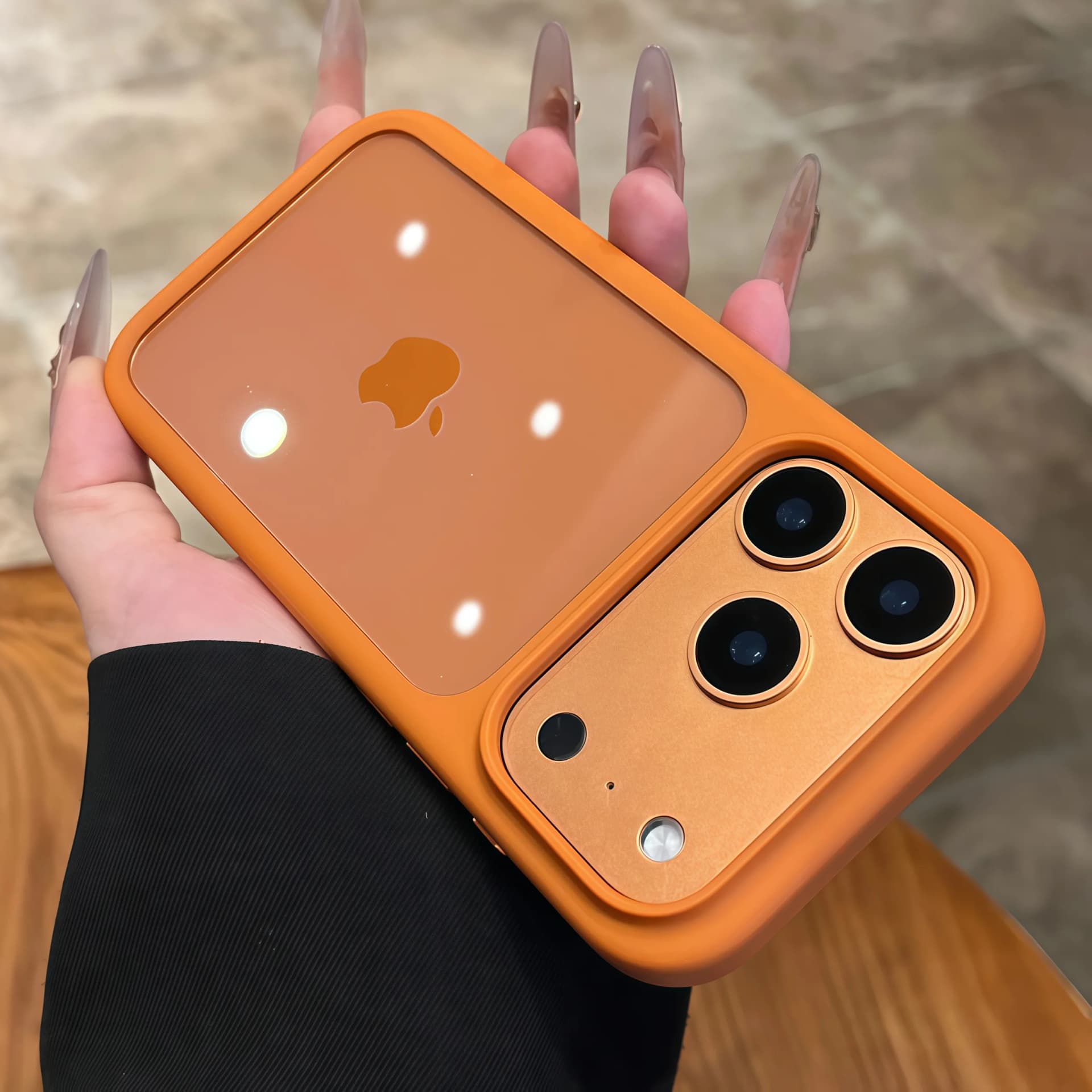 Advanced Silicone Soft Edge Transparent Hard Back Panel Case For iPhone 18 17 Pro 17 Pro Max PC Shockproof Phone Case Cover Gift
