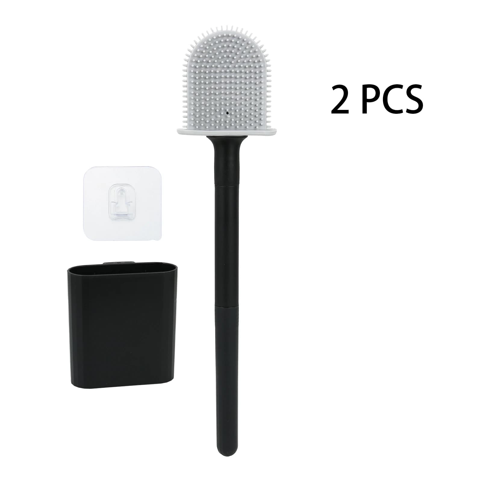Deep-Cleaning Silicone Toilet Bowl Brush