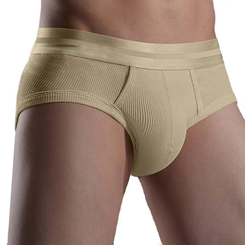 Men's Waffle Briefs Lightweight Breathable