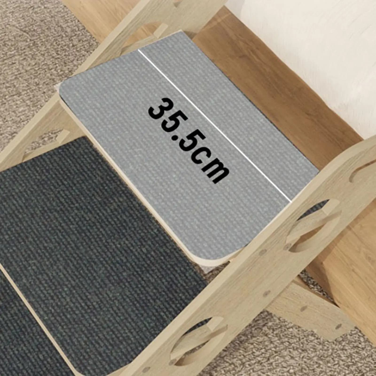 Folding Pet Stairs Wood 3-Step Ramp