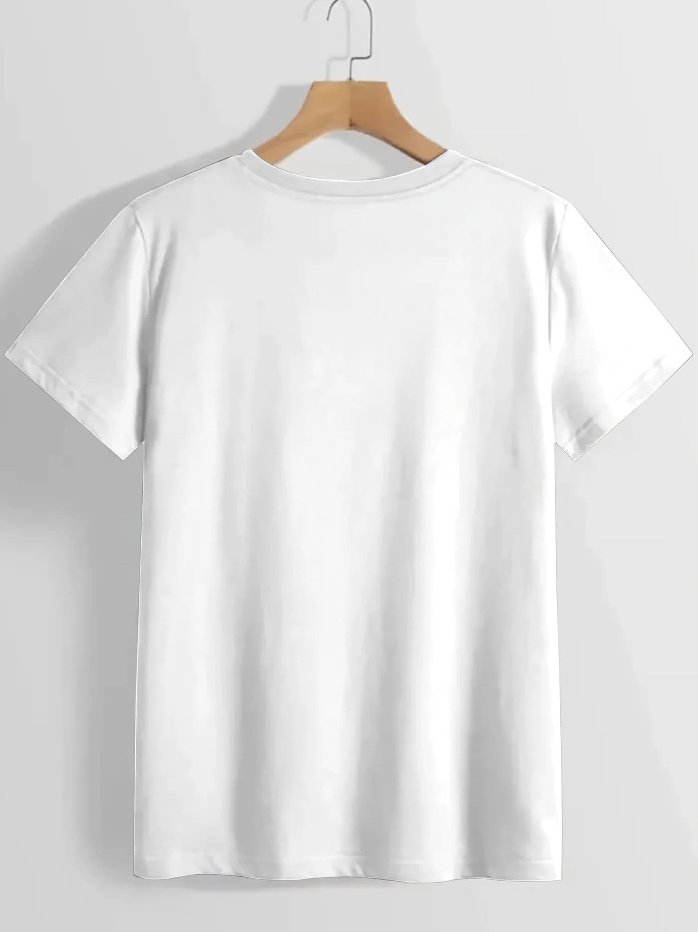 Women's  T-Shirt with Cartoon Print  Heart Design  Breathable Round Neck Short Sleeve Top  Fashion Illustration Tee  Comfortable