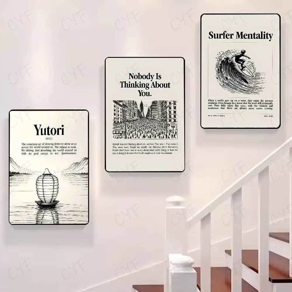 Home Decor Quotes Poster Waterproof Wall Sticker