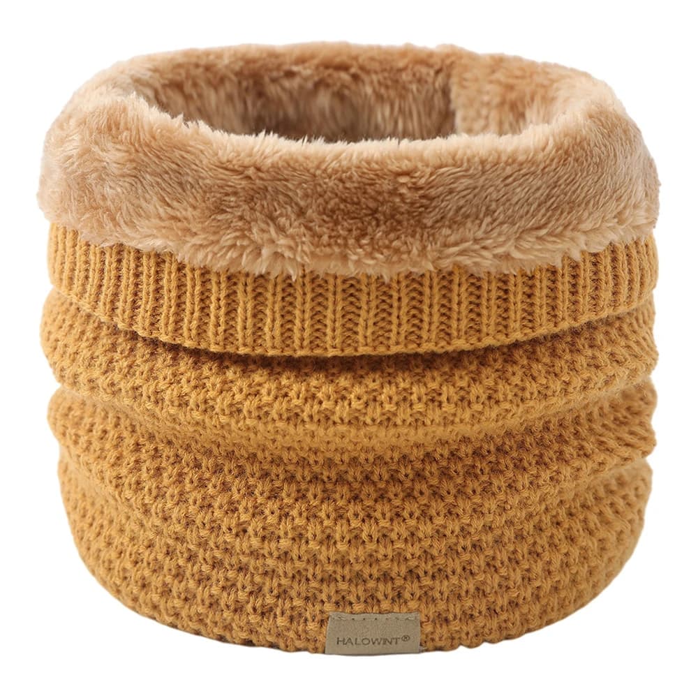 Knitted Brushed Ring Scarf