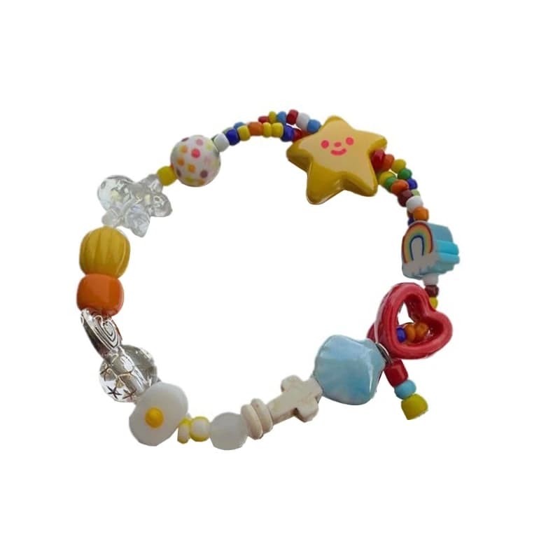 Star Beaded Stretch Bracelet