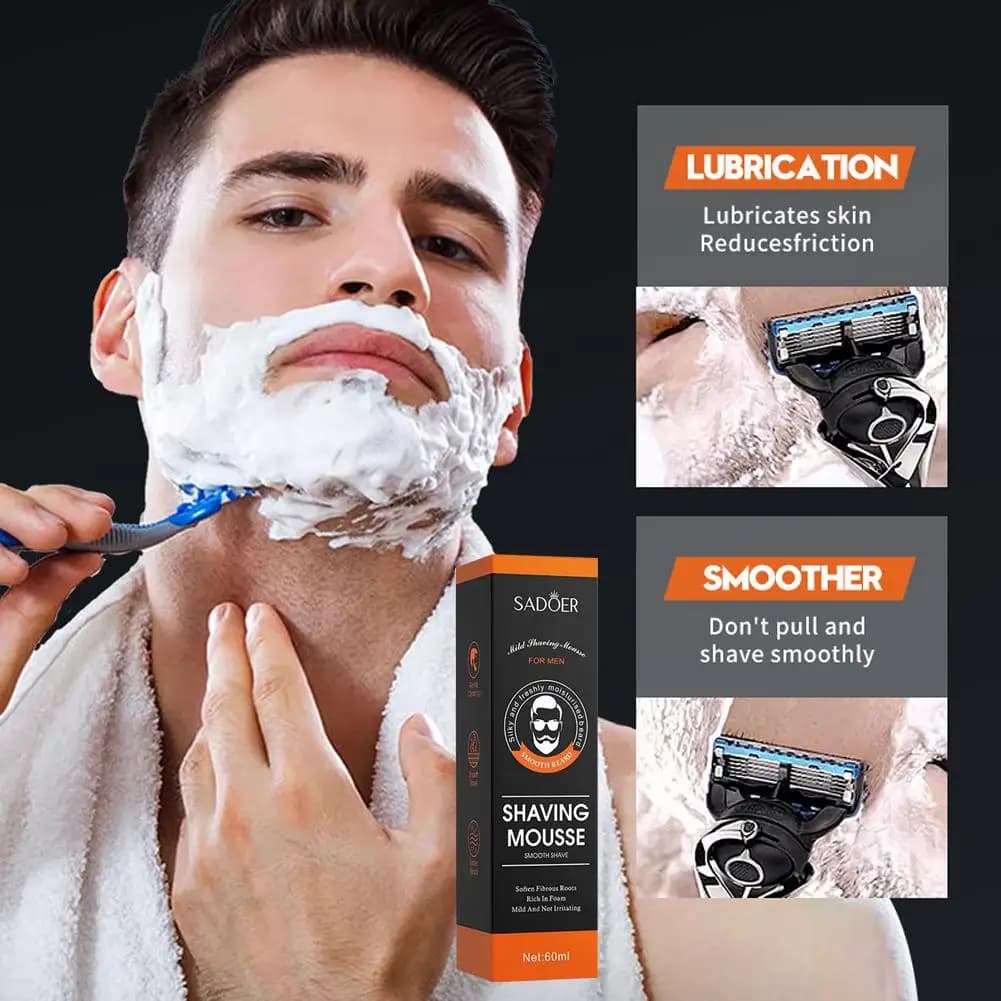 Men's Shaving Cream with Aloe Vera and Vitamin E
