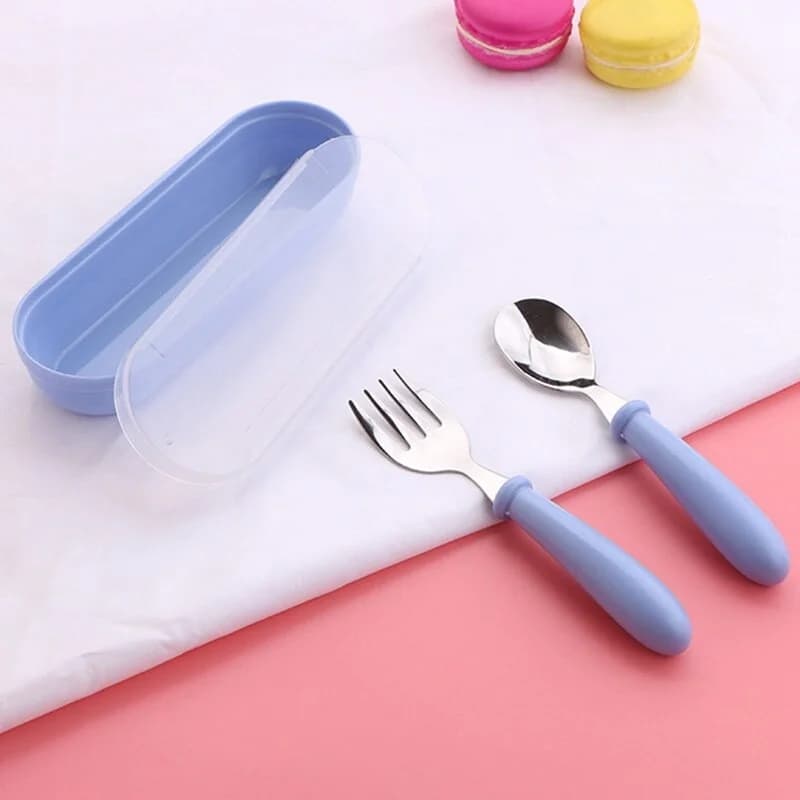 Kids Stainless Steel Cutlery Set with Spoons and Forks
