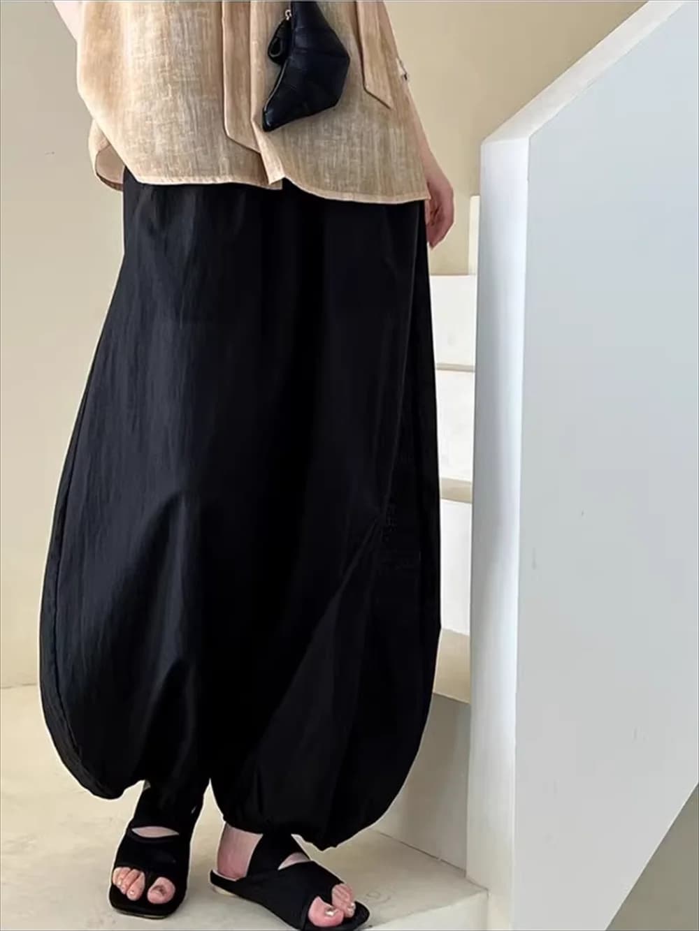 Women's Black Harem Pants