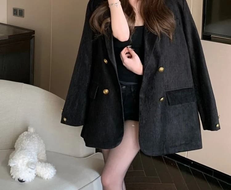 Women's Double Breasted Winter Suit Jacket