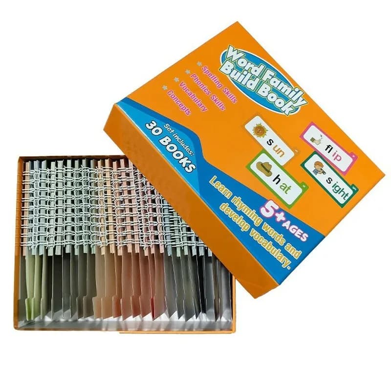 Phonics Rhyme Flashcards with Flipping Books