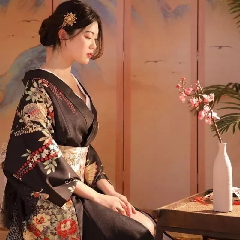 Women's Kimono-Style Formal Dress