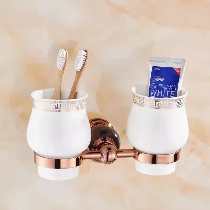 Bathroom Accessories Bath Shelf Rose Gold Paper Holder,Towel Bar,Soap Holder,Towel Rack,Glass Shelf,Hook bathroom Hardware Brass