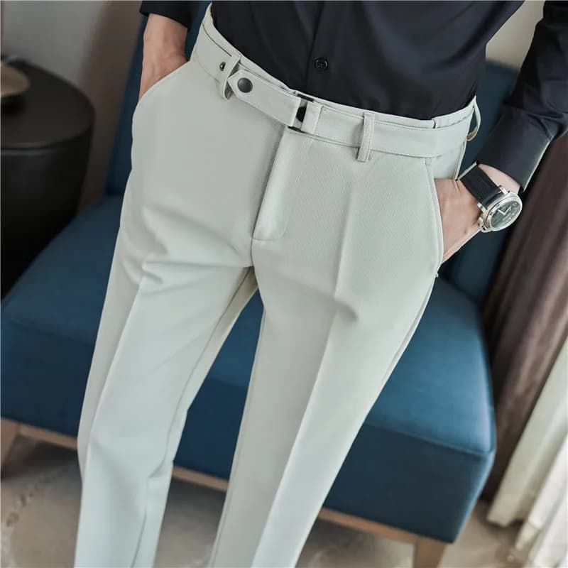 Men's Pinstripe Dress Pants