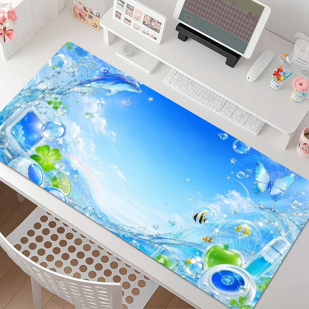 Large Gaming Mouse Pad with Stitched Edges