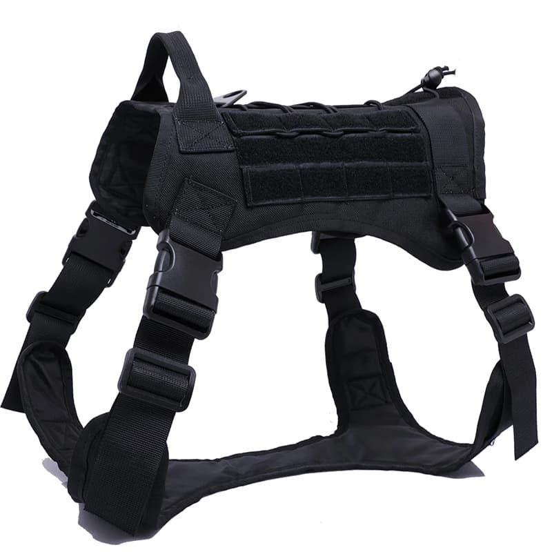 Tactical Dog Harness with MOLLE System
