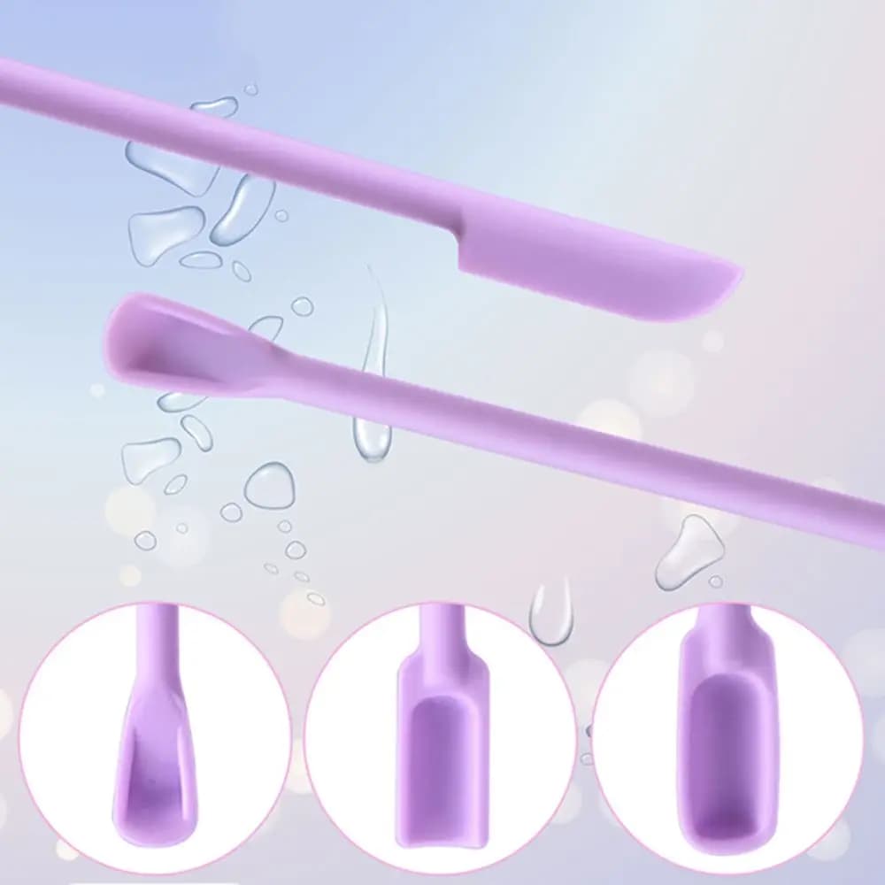 Soft Beauty Tools Face Mask Brush Last Drop Scoop Cream Silicone Spatula Cosmetics Spoon Makeup Brushes Deep Bottle Scraper