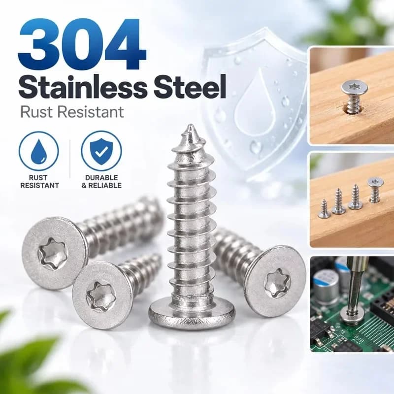 Stainless Steel Star Drive Self-Tapping Screws