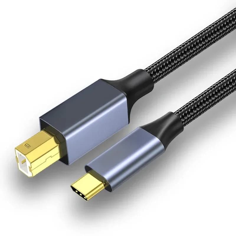 USB C to USB B Printer Cable
