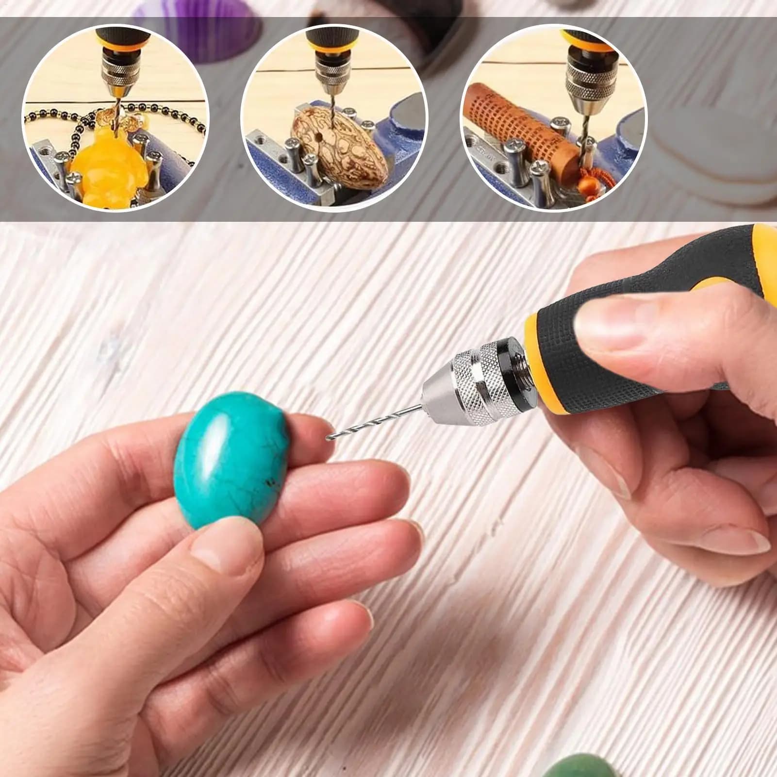 Manual Drill Mini Hand Drill Tool Portable Tool Set Small Hand Drill Woodworking Hand Drill Portable Manual Hand Drill tools