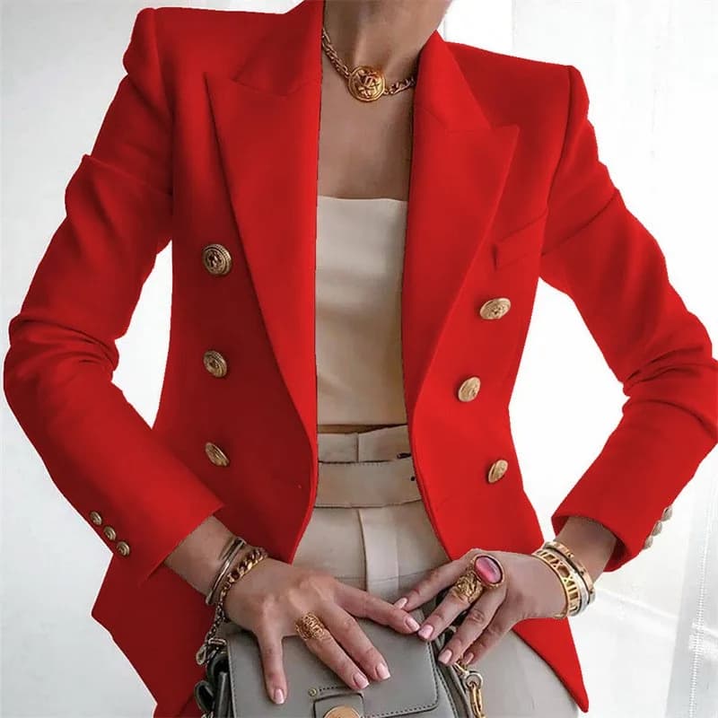 Women's Casual Long Sleeve Blazer Jacket
