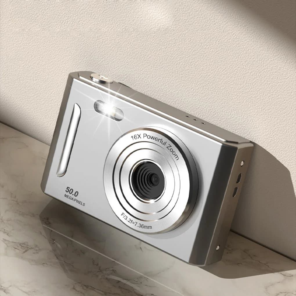 4K Dual Camera with Auto Focus and LED Fill Light
