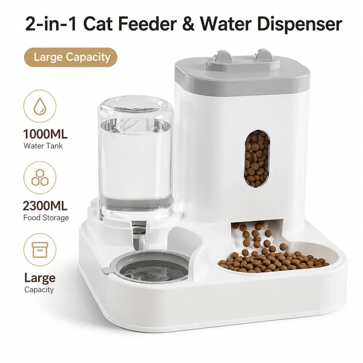 Auto Gravity Pet Food and Water Feeder