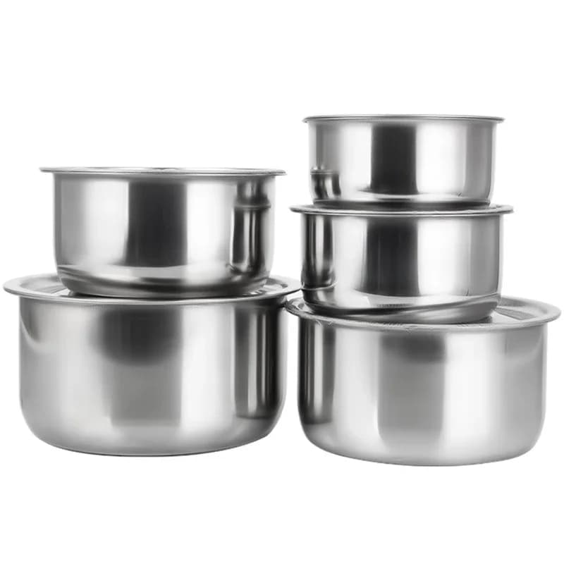 Stainless Steel Soup Pot Set with Lids