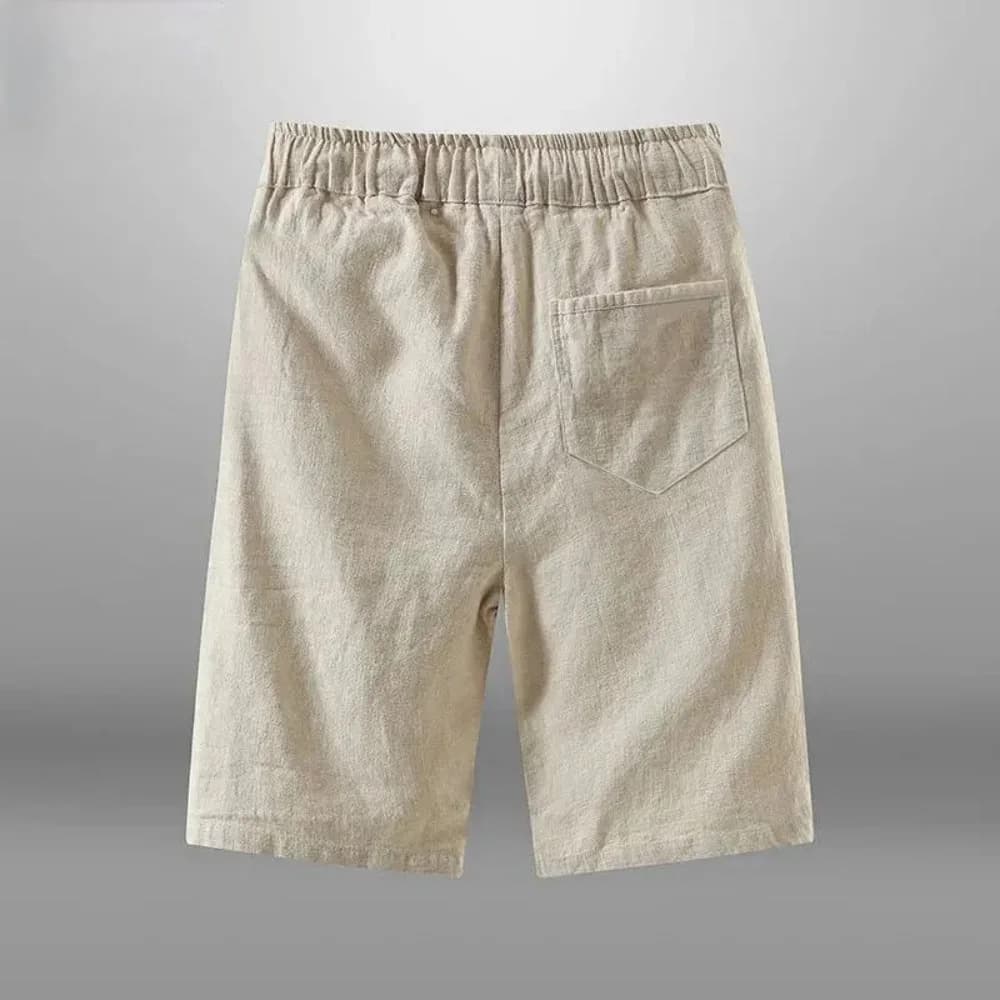 Men's Cotton Linen Casual Shorts