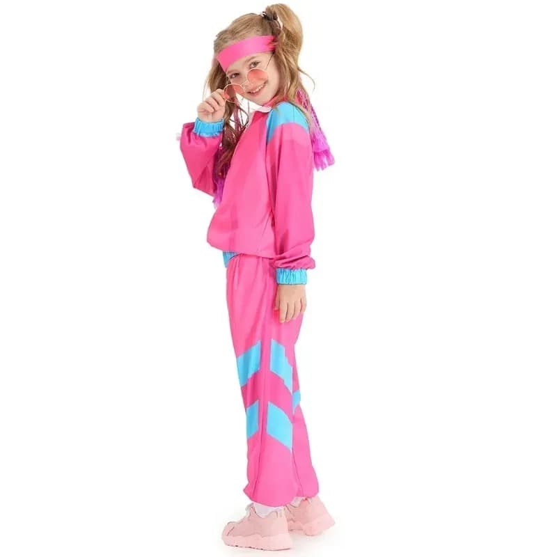 Halloween Costumes for Girls Boys Kids Children Retro Hippie Costume Fantasia 70s 80s Rock Hip-Hop Disco Cosplay Clothing Suit