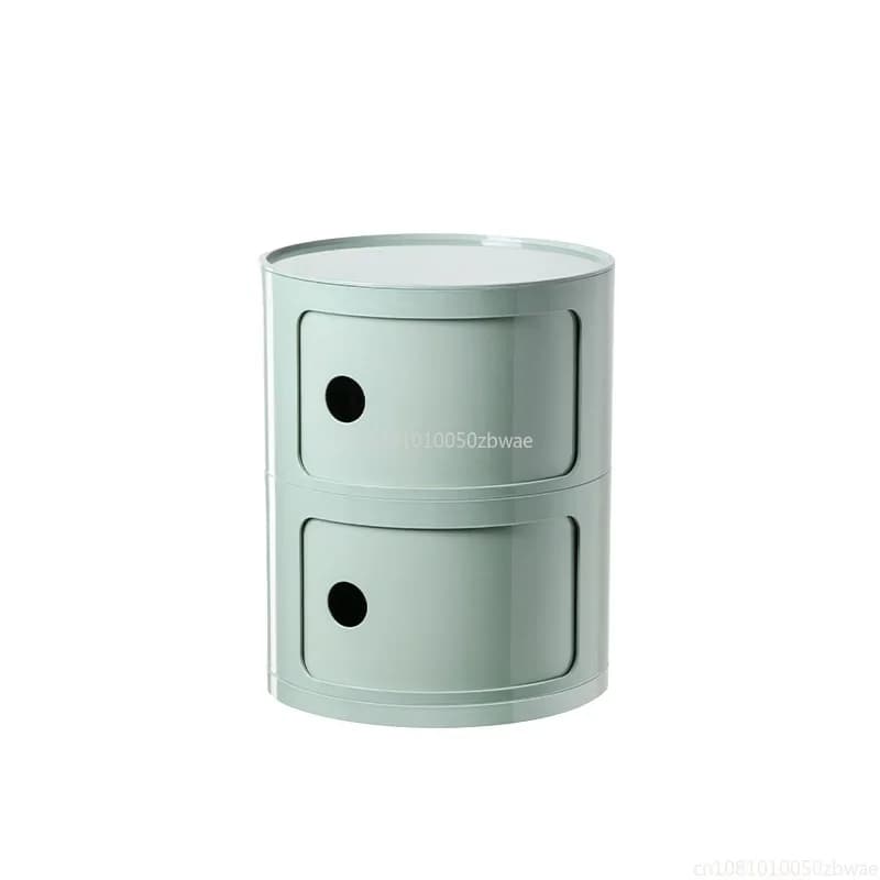 Nightstands Modular Bedside Table Round Large-capacity Storage Bedside Small Cabinet Bedroom Simple Storage Narrow Side Cabinet