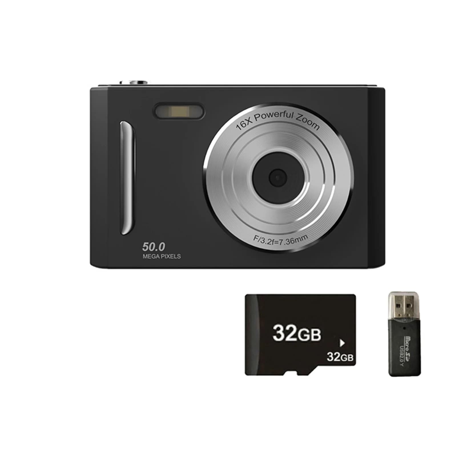 4K Dual Camera with Auto Focus and LED Fill Light