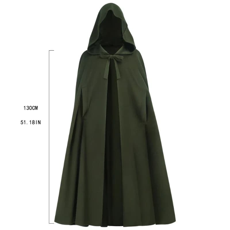 Medieval Hooded Robe Cloak