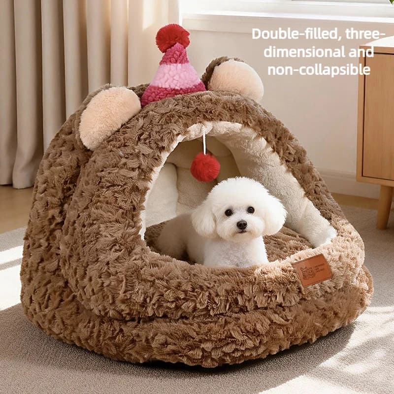 Semi-Enclosed Four-Season Insulated Cat House