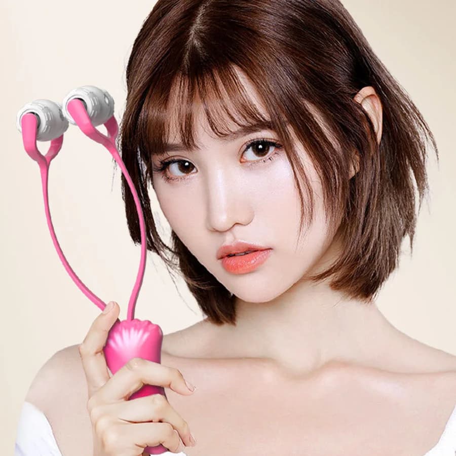 360 Rotate V Held Facial Roller Y Shape Hand Face Massager Facial Lifting Double Jaw Reduce Wrinkle Roller Portable Beauty Tool