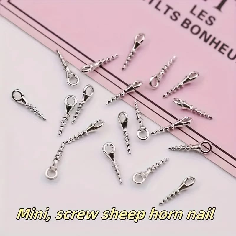 Mini Metal Screws Assortment, 100 Pack