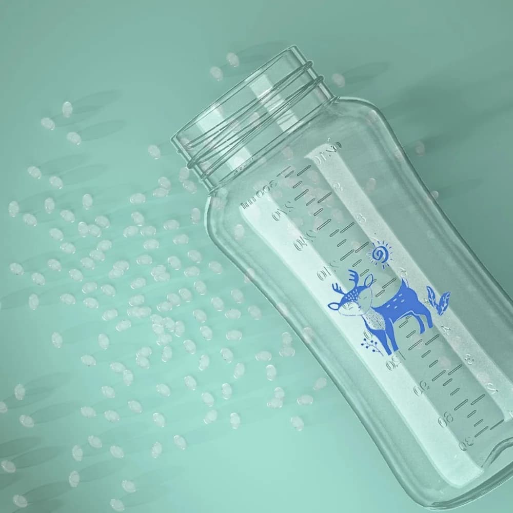 Baby Bottle with Straw Anti-Choke Design