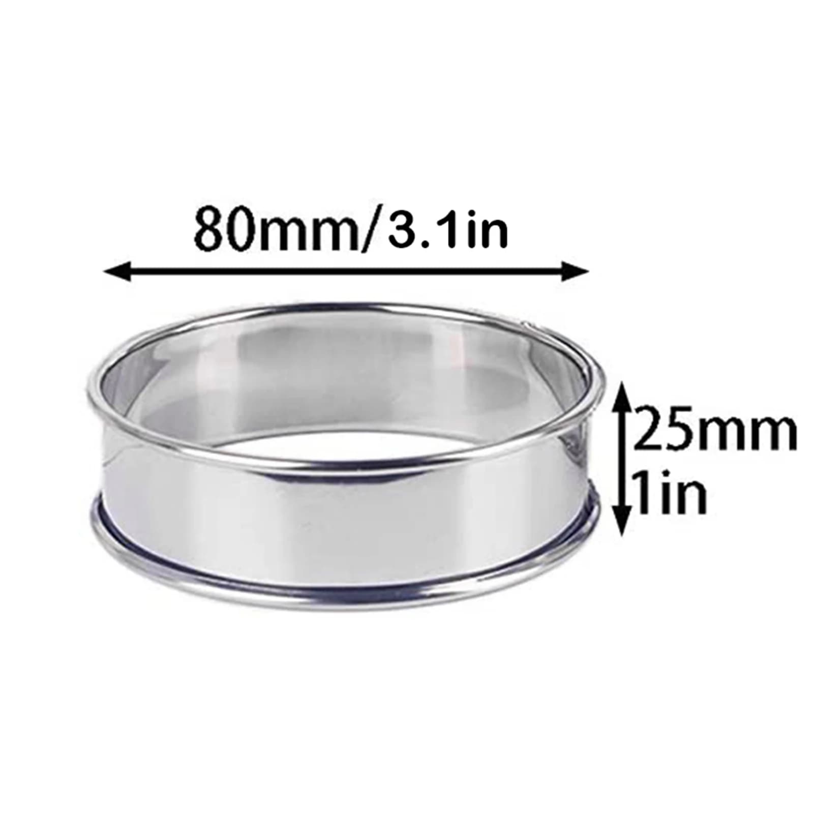 Stainless Steel Muffin and Crumpet Rings