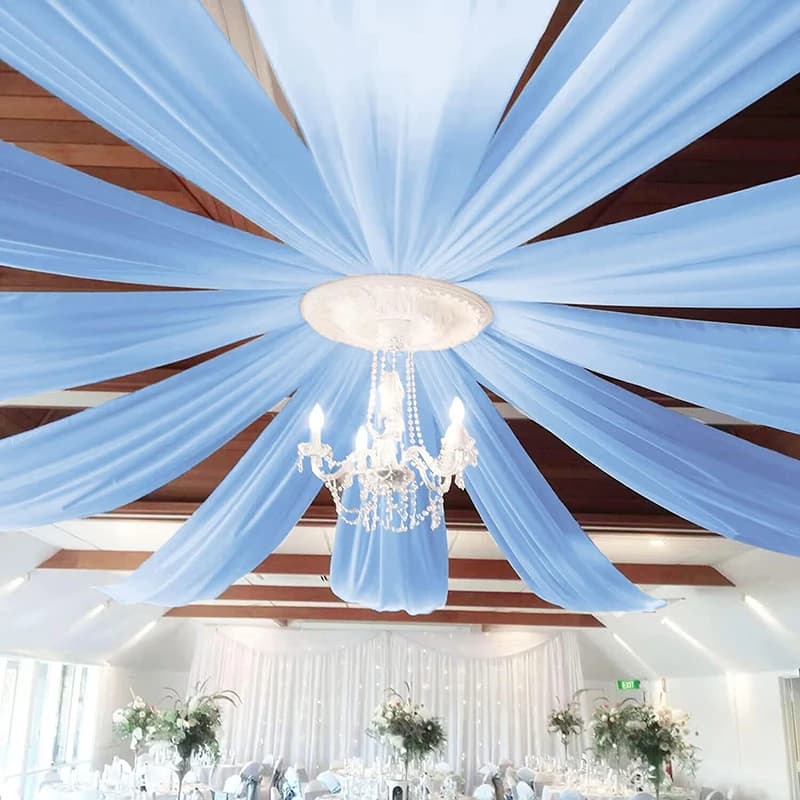 Sheer Chiffon Ceiling Drape Panel