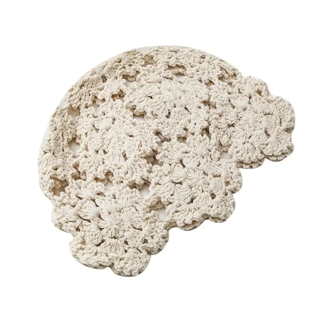 Women's Hollowed Out Knitted Beret Cap